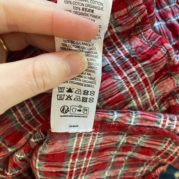 Damson Madder Pia Midi Dress in Red Check - Picture 6 of 7